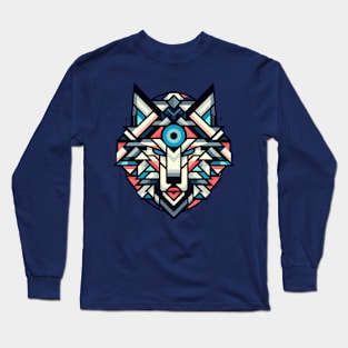 Abstract Animal Wolf 2 Long Sleeve T-Shirt